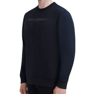 Karl Lagerfeld Black Crewneck Sweater